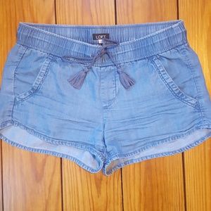 Loft chambray shorts